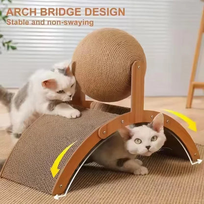 SisalSpin™ Cat Ball 🐱🌀 — Playful Scratching & Exercise