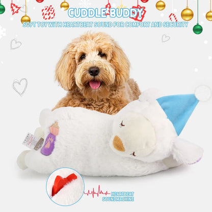 Heartbeat Plush Dog Toy – Calming Snuggle Companion for Puppies and Anxious Dogs
