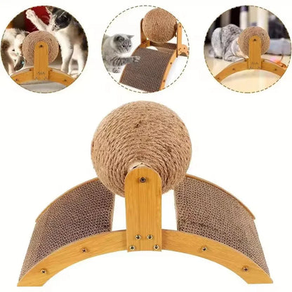 SisalSpin™ Cat Ball 🐱🌀 — Playful Scratching & Exercise