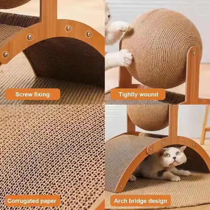 SisalSpin™ Cat Ball 🐱🌀 — Playful Scratching & Exercise
