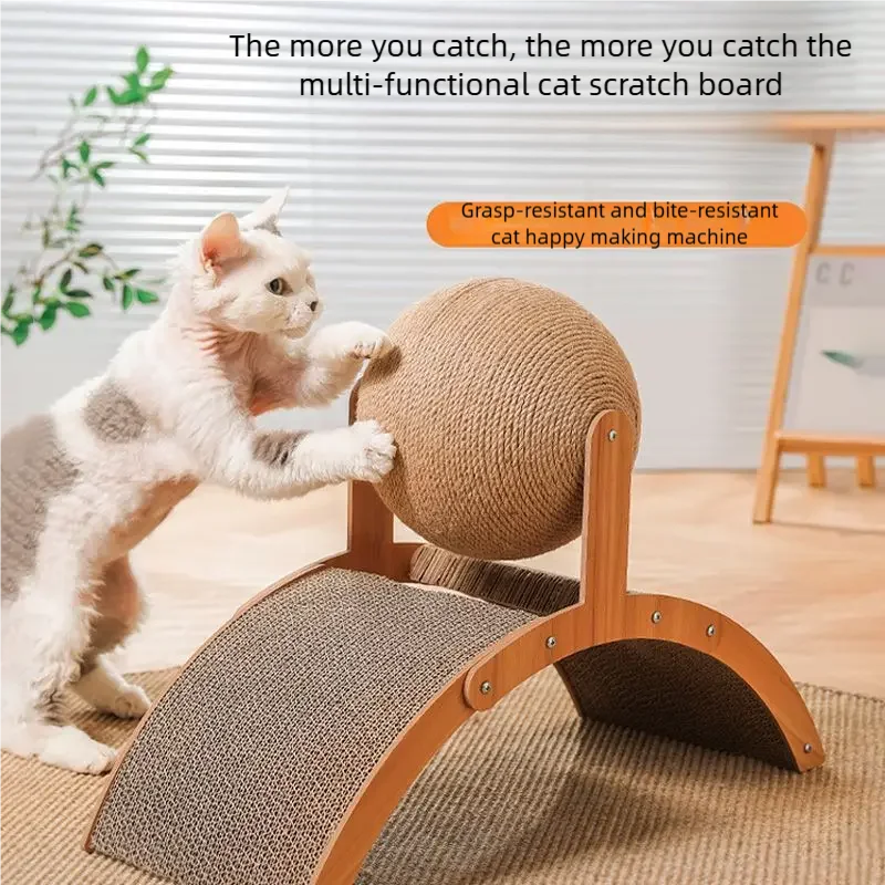 SisalSpin™ Cat Ball 🐱🌀 — Playful Scratching & Exercise