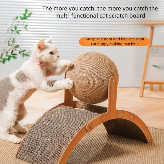 SisalSpin™ Cat Ball 🐱🌀 — Playful Scratching & Exercise