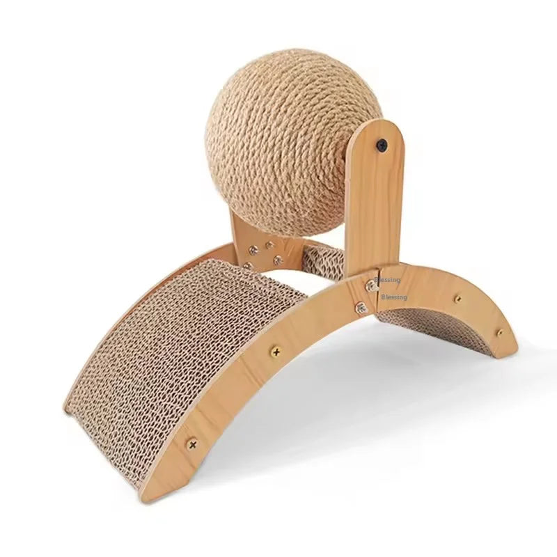 SisalSpin™ Cat Ball 🐱🌀 — Playful Scratching & Exercise