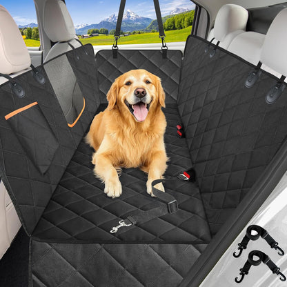 Dog Car Seat Cover for Back Seat, Waterproof Hammock for Car&Suv