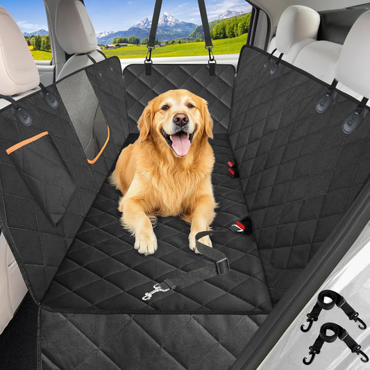 Dog Car Seat Cover for Back Seat, Waterproof Hammock for Car&Suv