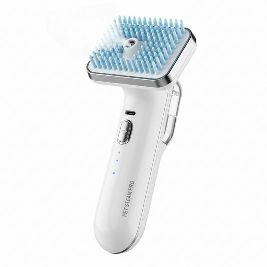 Electric Cat Steam Brush – 3-In-1 Pet Grooming Comb with Water Spray for Cats and Dogs, USB Rechargeable